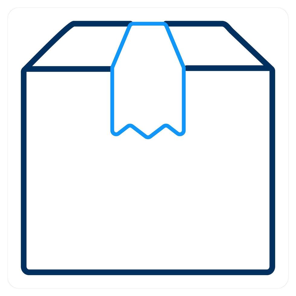 Parcel and parcel icon concept vector
