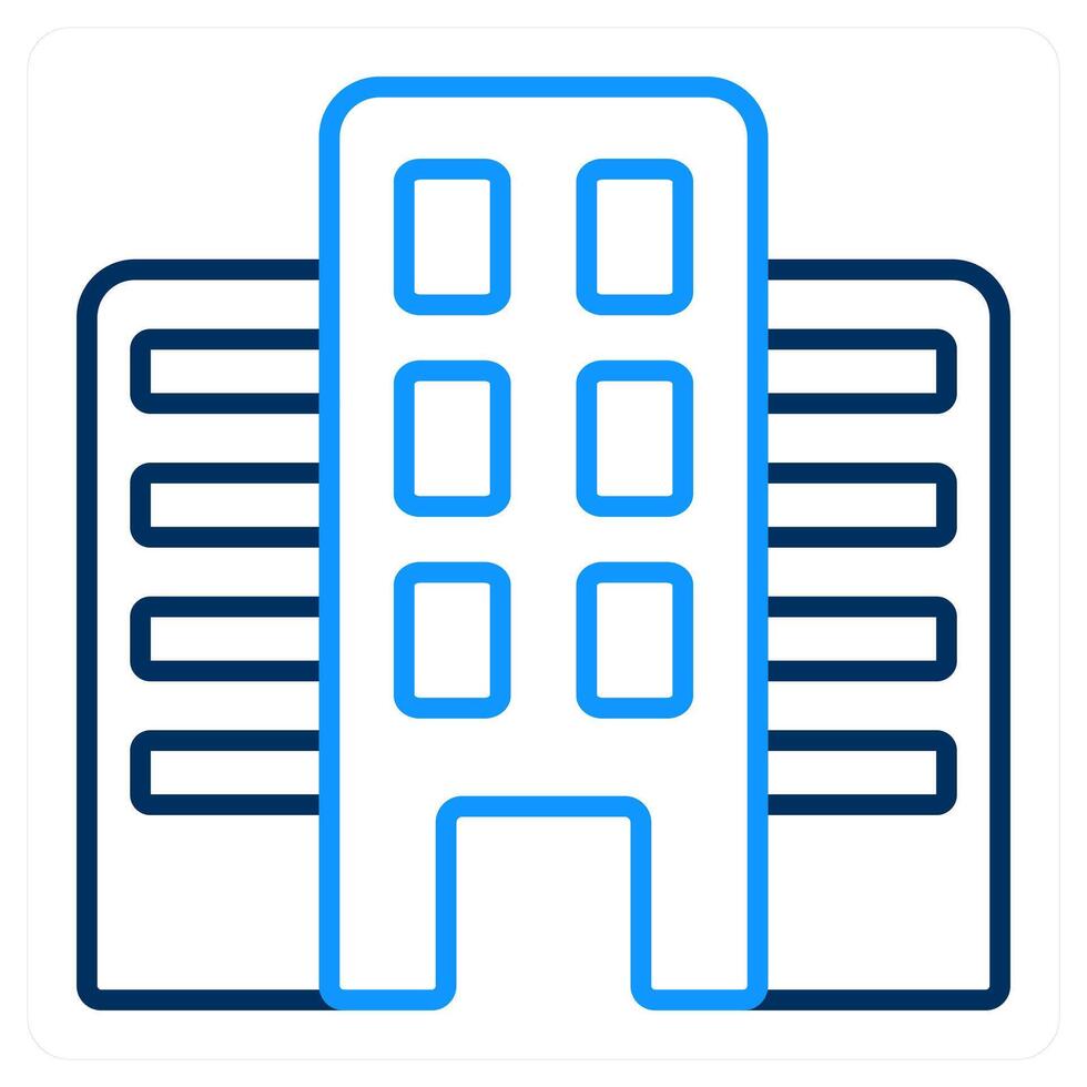 Building and modern building icon concept vector