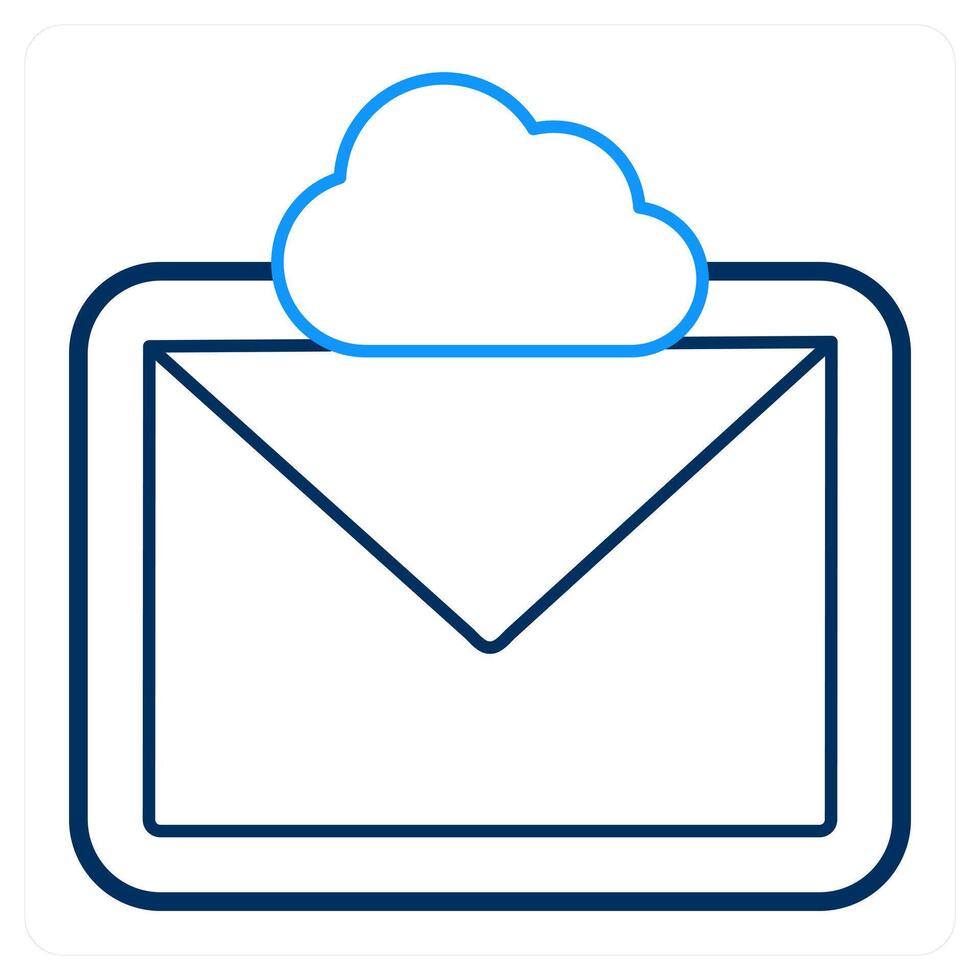 Cloud message and talk icon concept vector