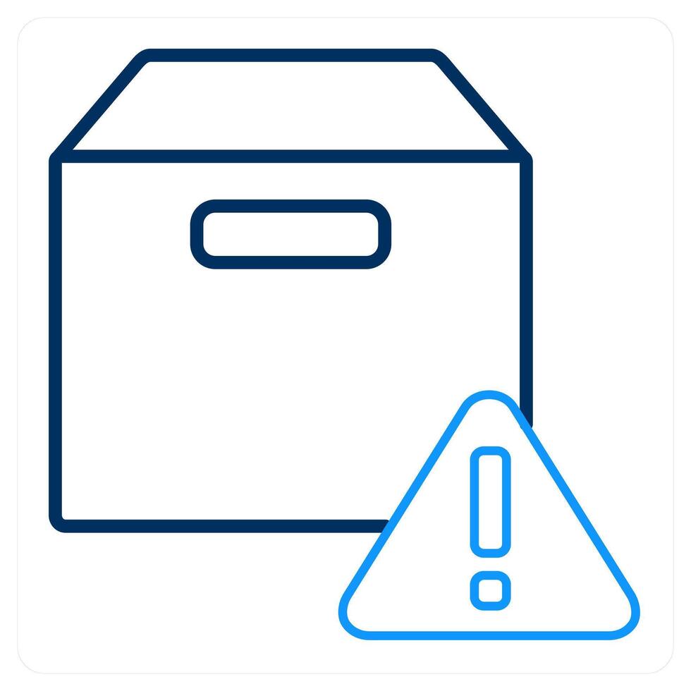 Box information and help icon concept vector