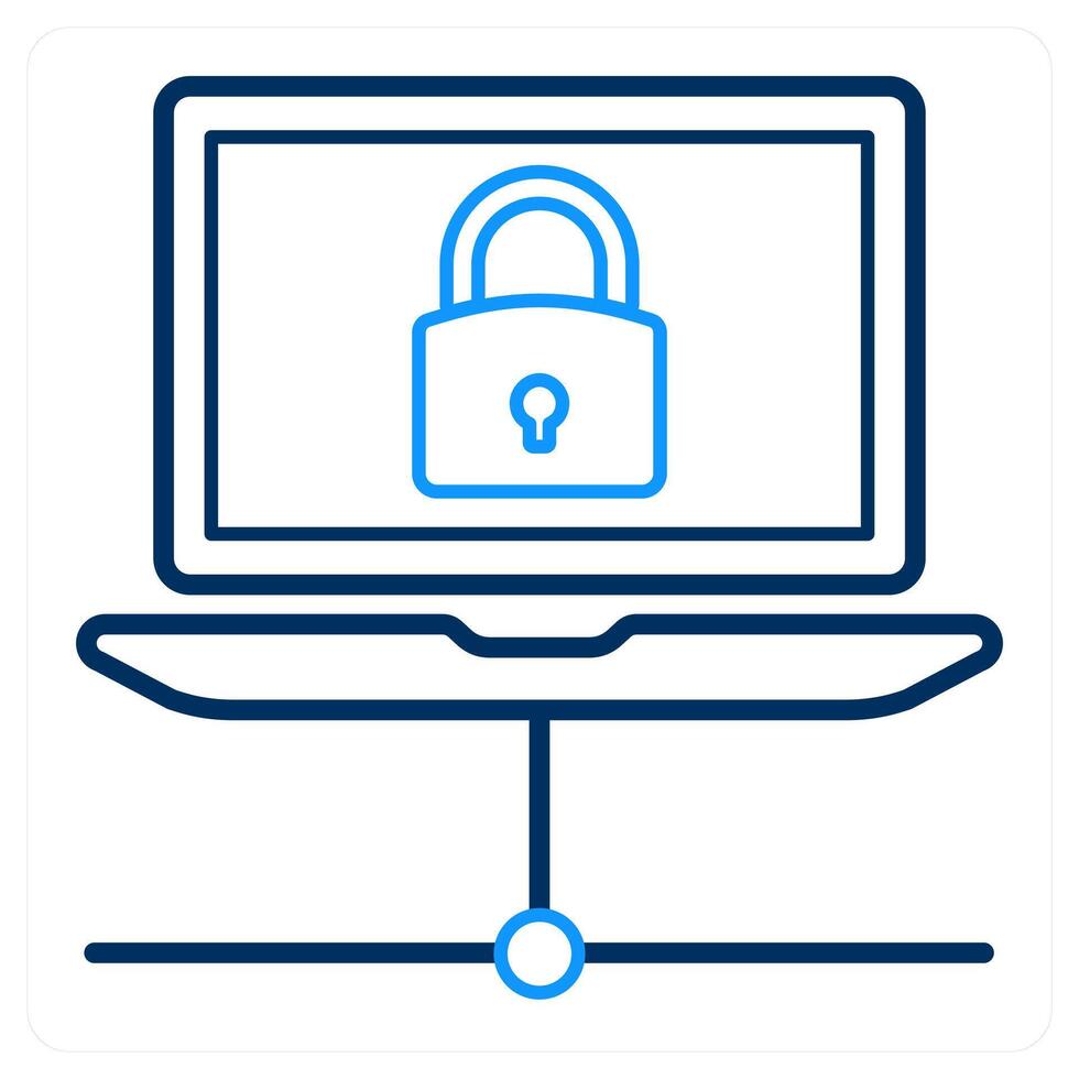 Connection and data privacy icon concept vector