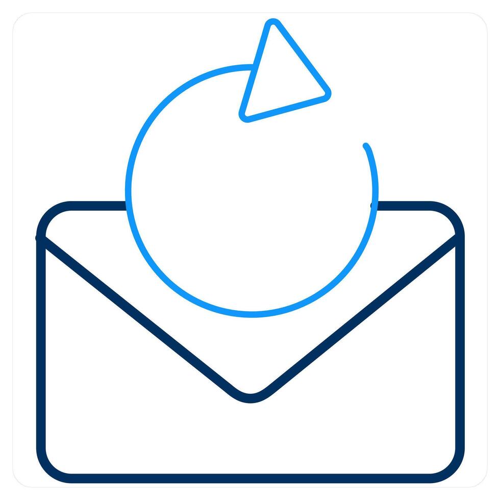 Refresh message and refresh icon concept vector