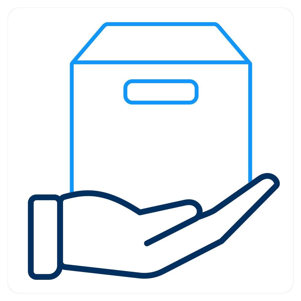 Forward Parcel and parcel icon concept vector