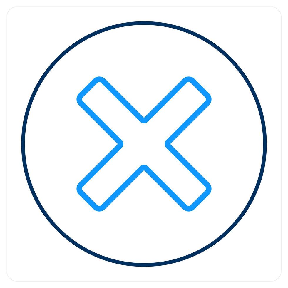 delete and remove icon concept vector