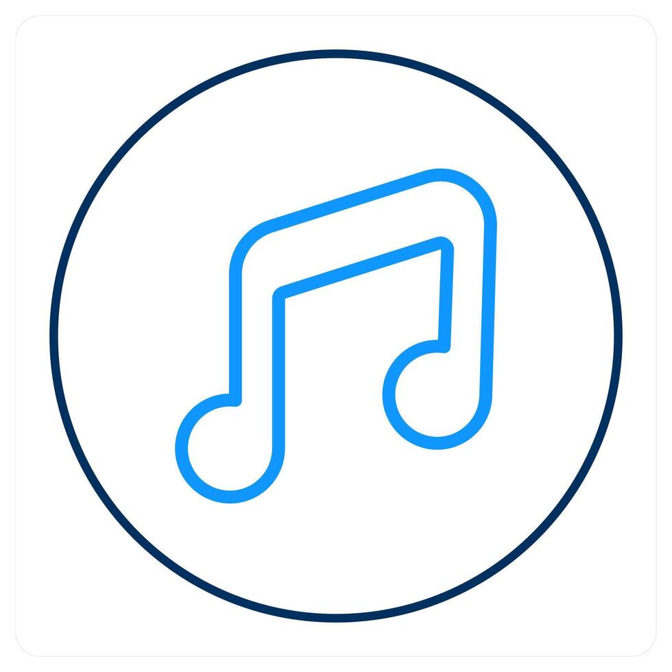 music and melody icon concept vector