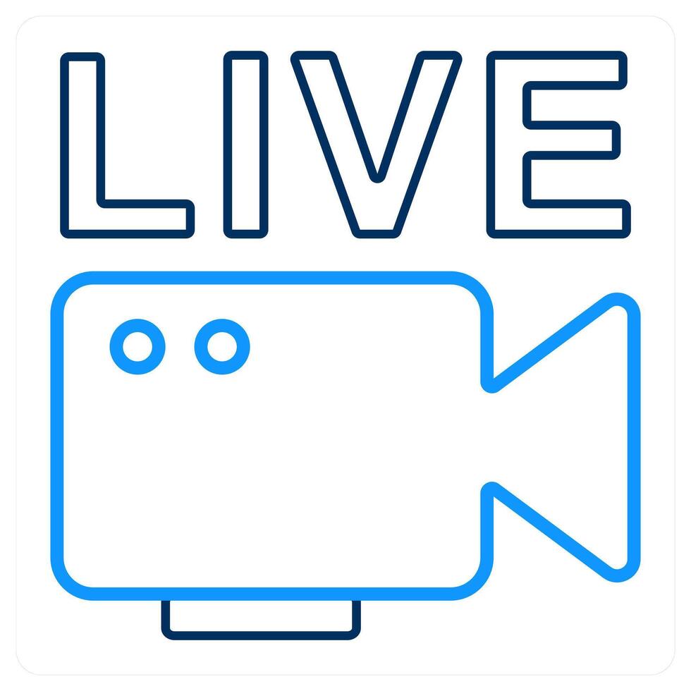 live and live icon concept vector