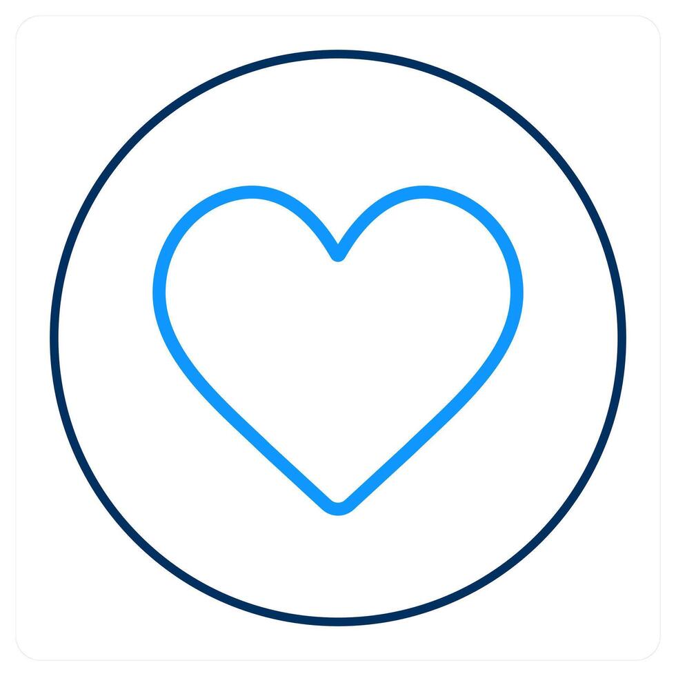 like and heart icon concept vector
