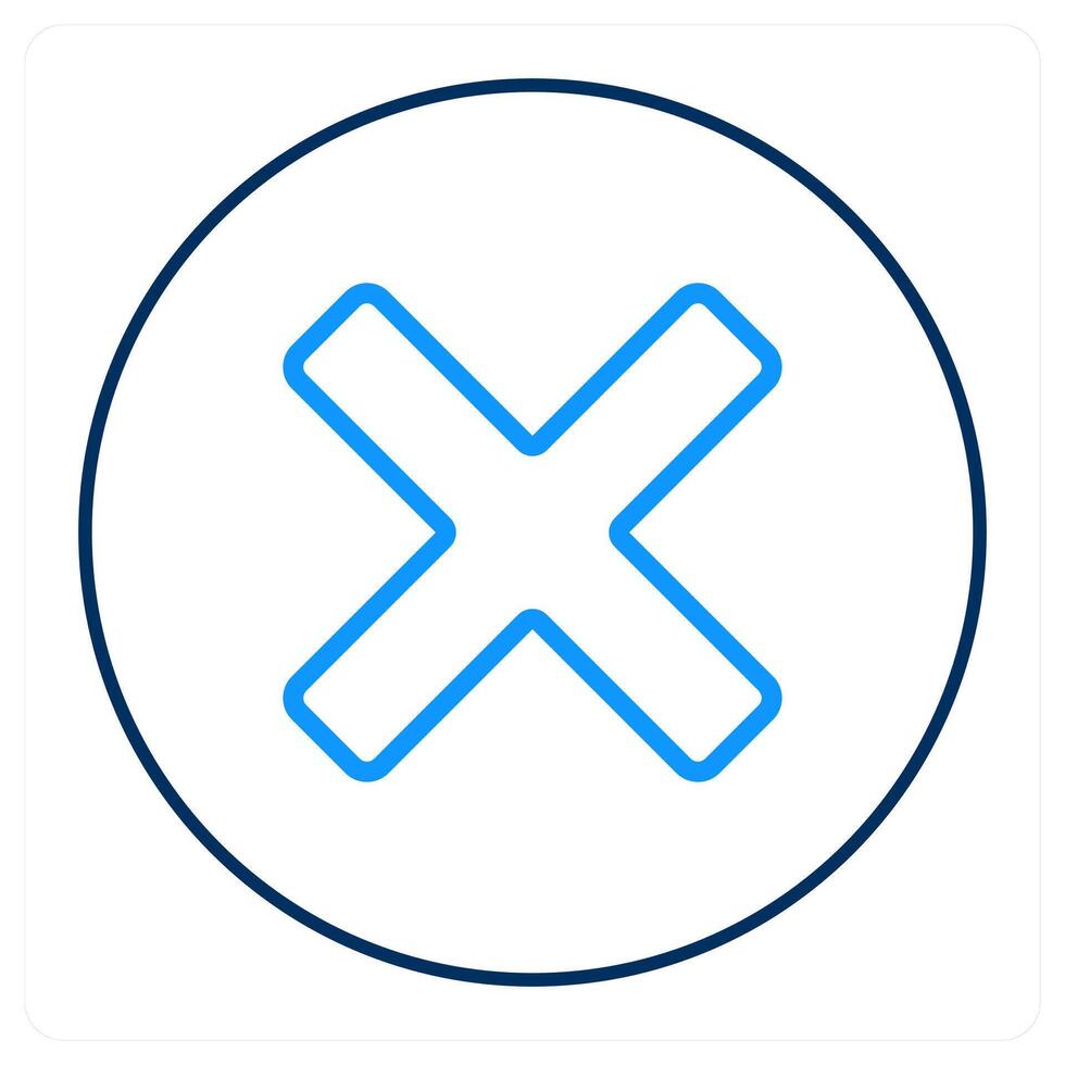 delete and remove icon concept vector