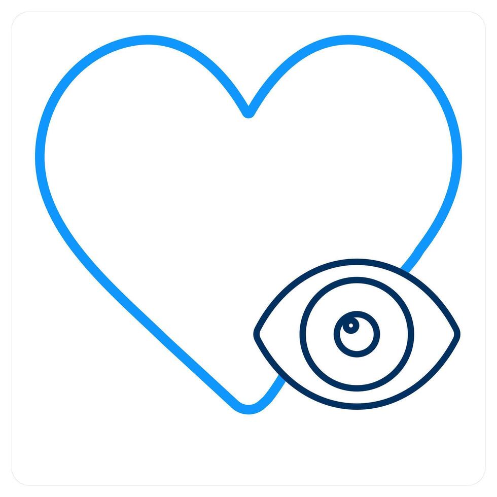 Vision and like icon concept vector
