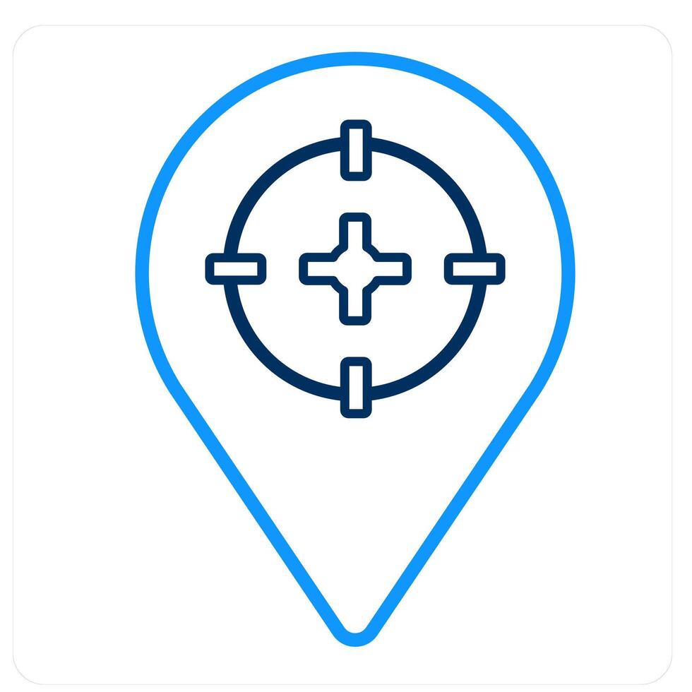 Target Location and map point icon concept vector