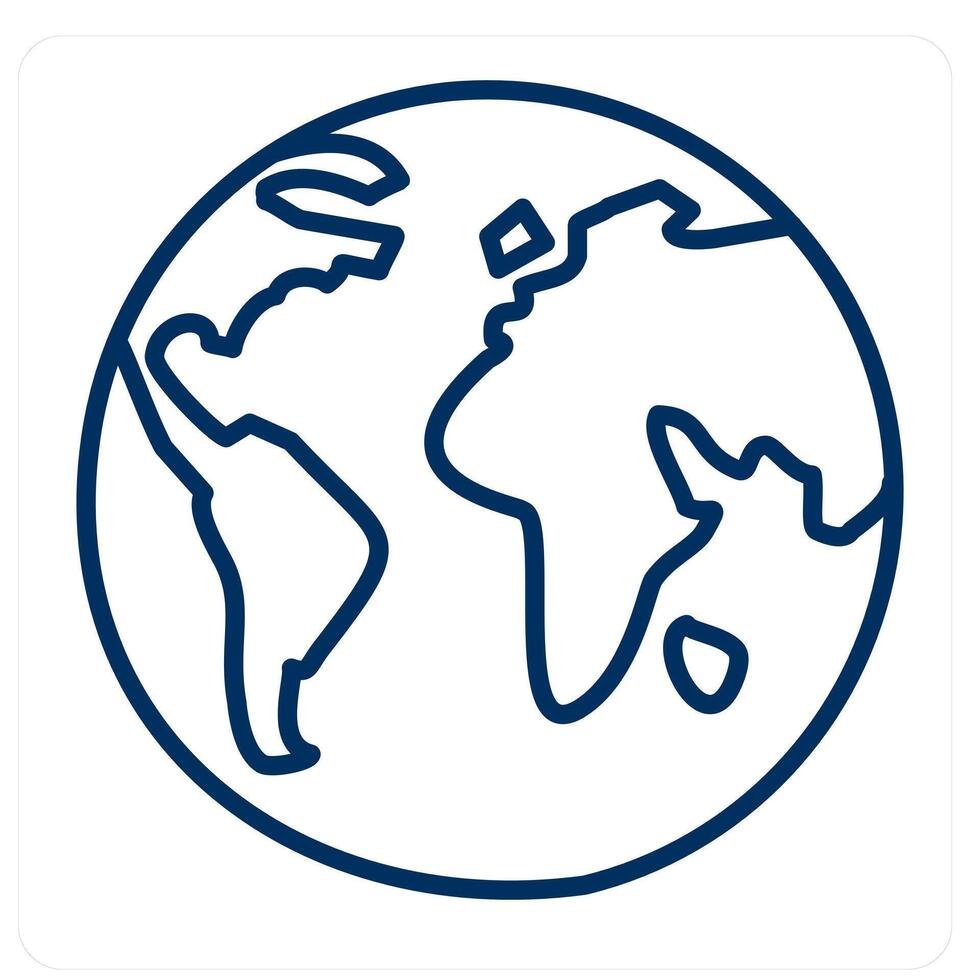 Global and earth icon concept vector