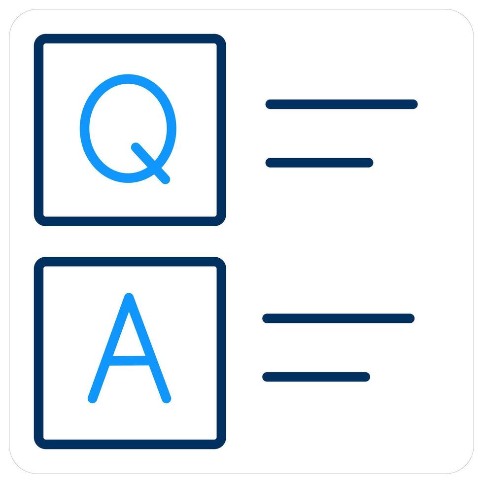 Questionnaire and education icon concept vector