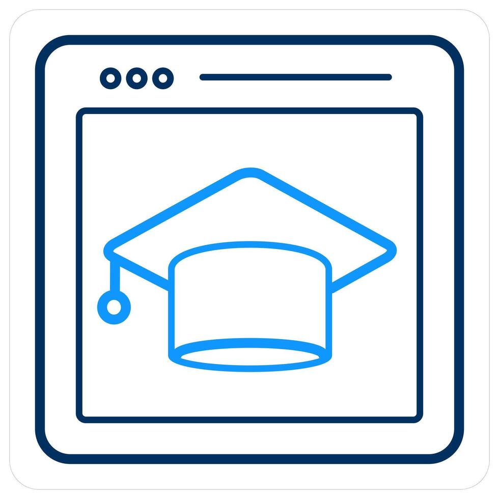 E-Learning and education icon concept vector