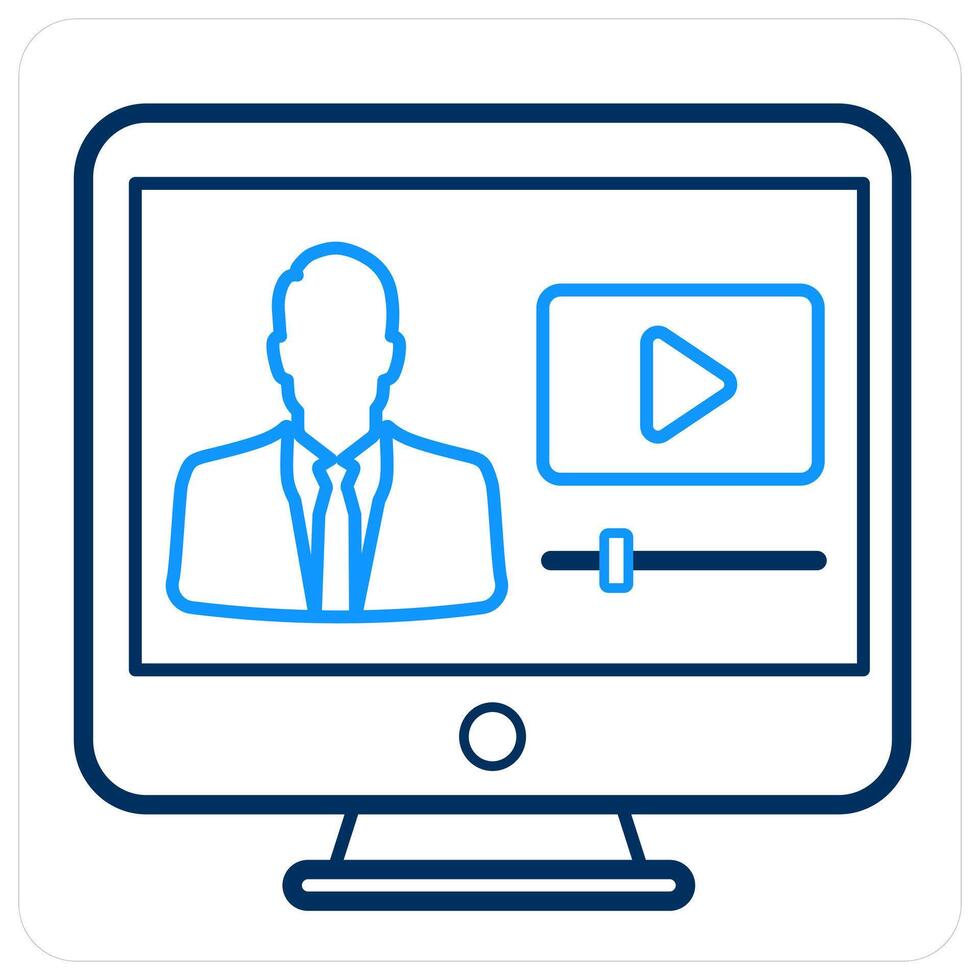 Online Classes and education icon concept vector