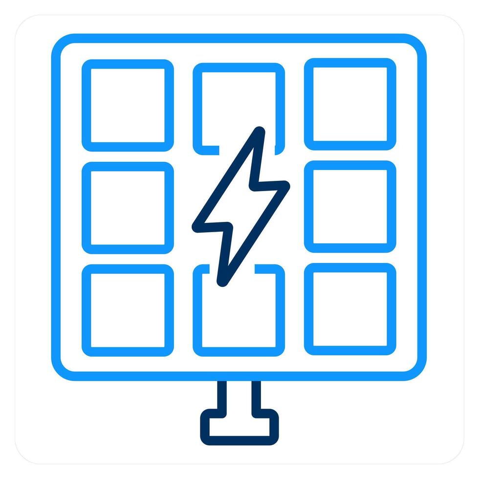 Solar Panels and solar energy icon concept vector