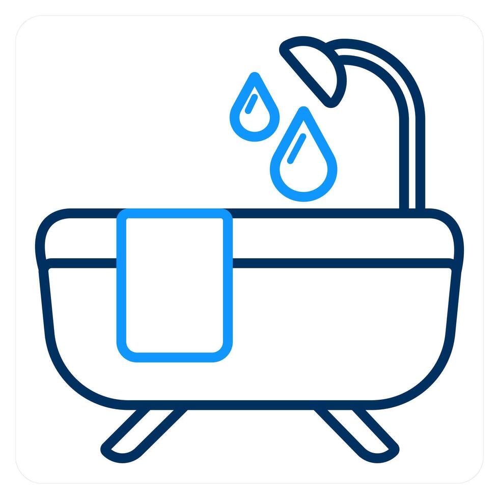 Bath and hotel service icon concept vector
