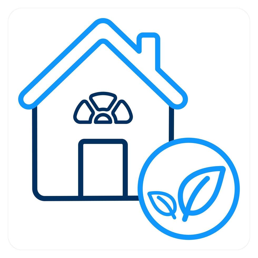 Eco House and eco icon concept vector