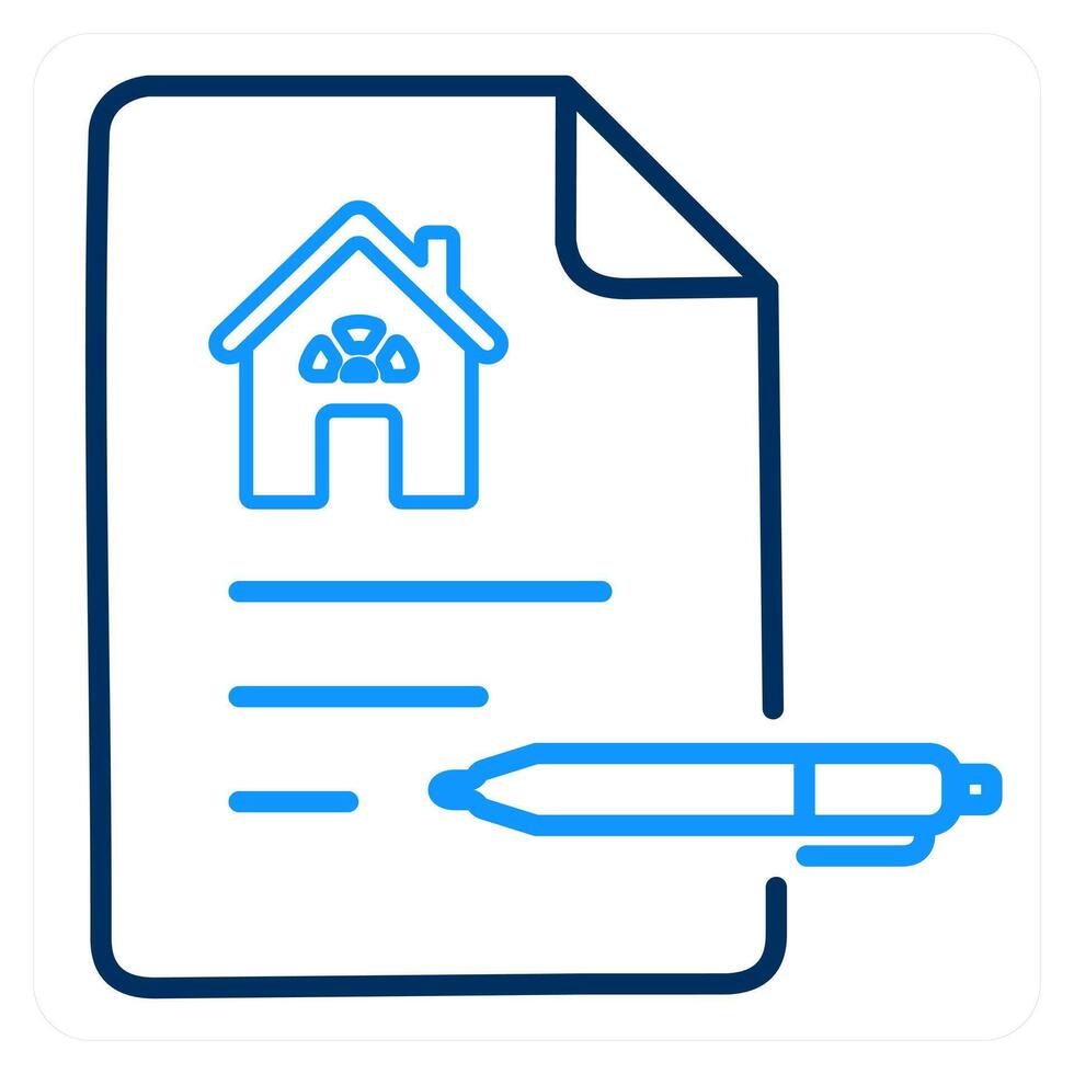 contract and job contract icon concept vector