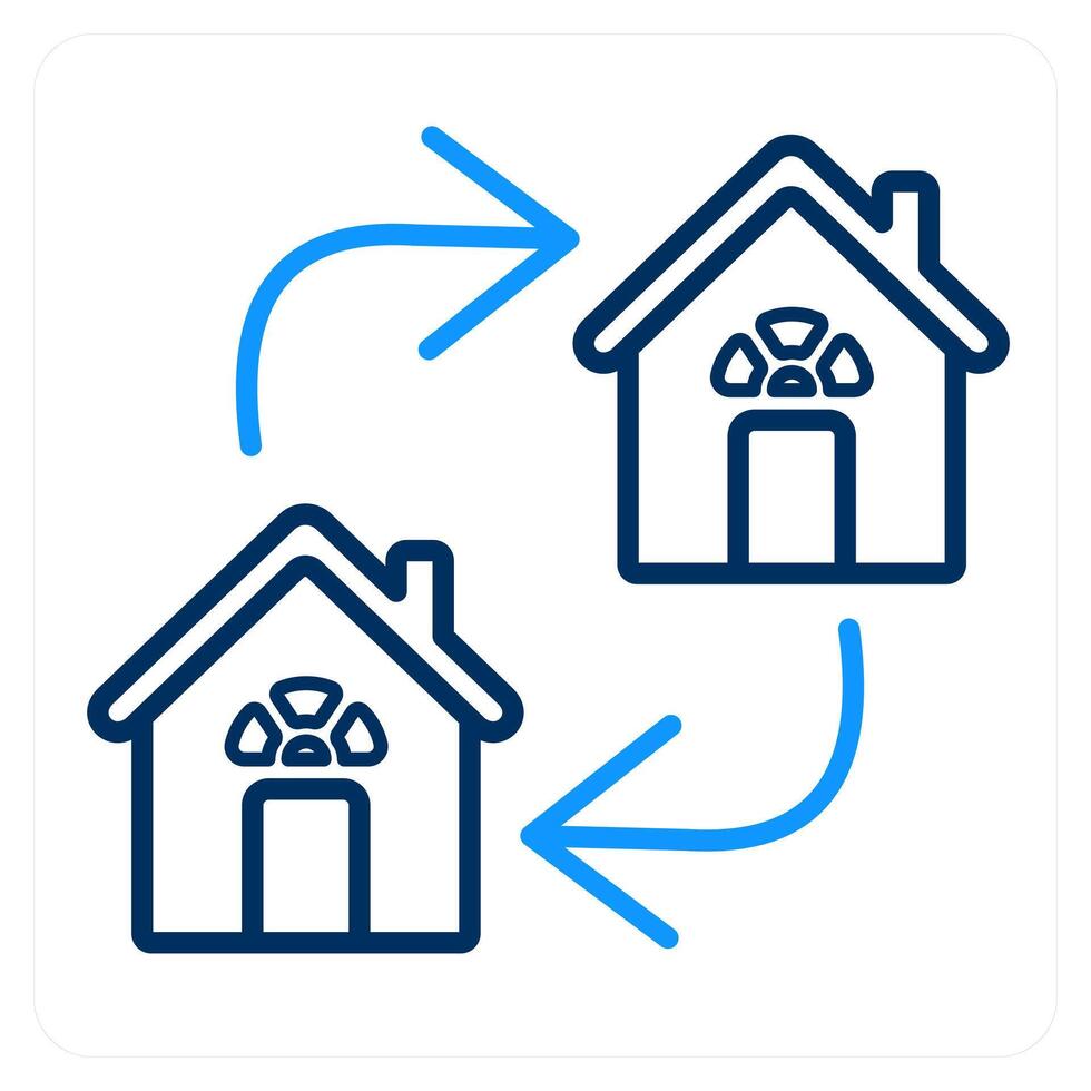 Relocation and move icon concept vector