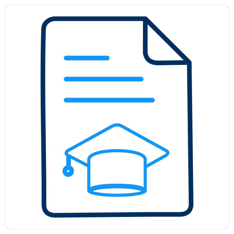 Certificate and document icon concept vector