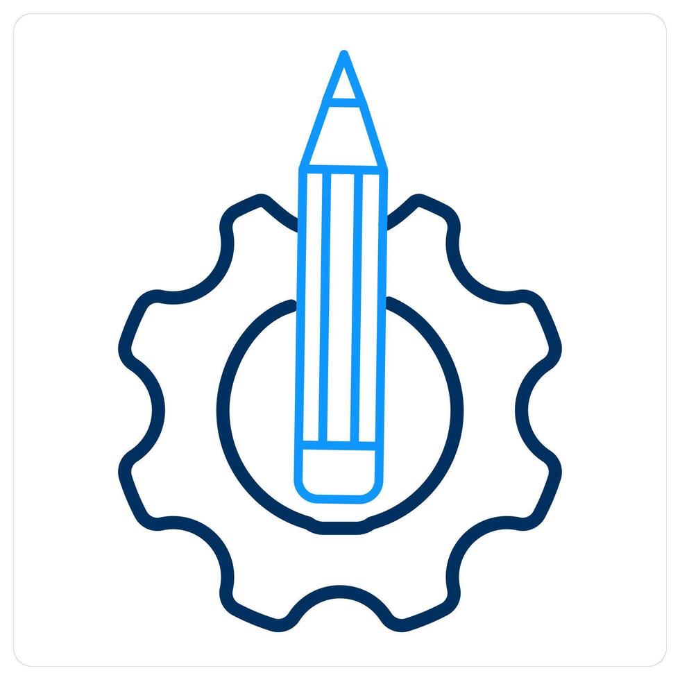 Write and note icon concept vector
