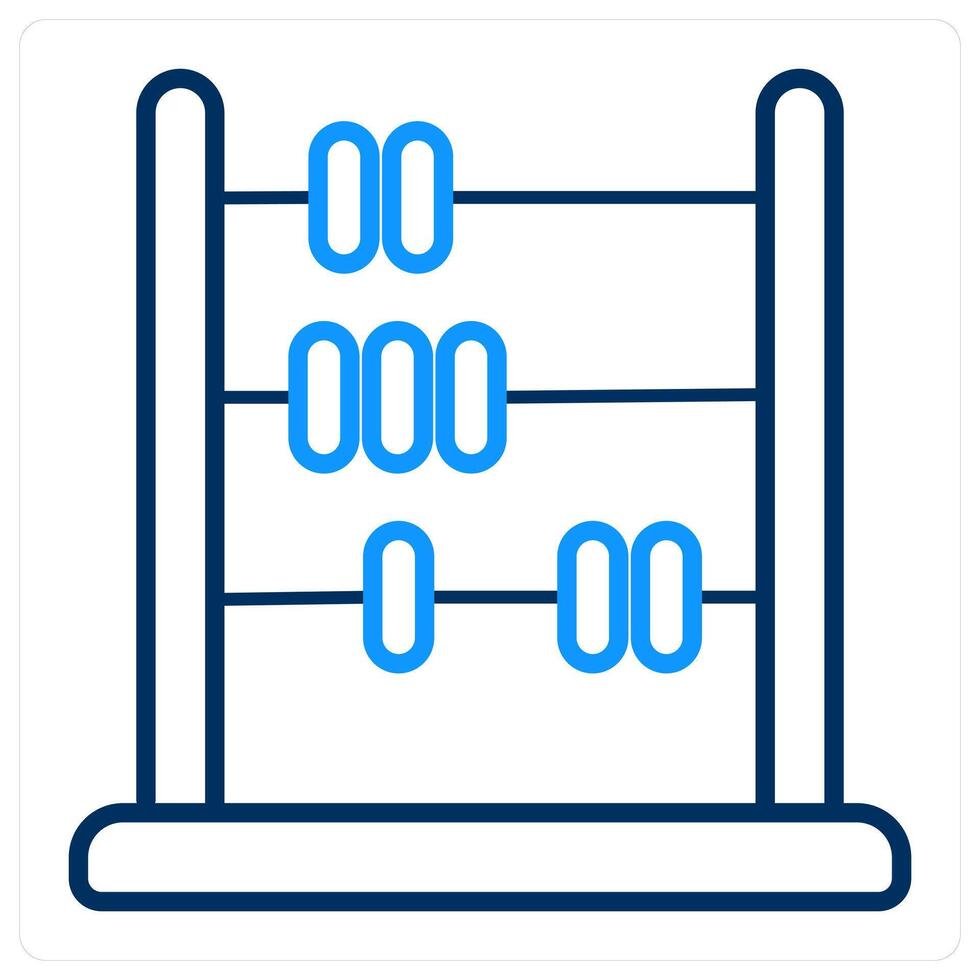 Abacus and maths icon concept vector