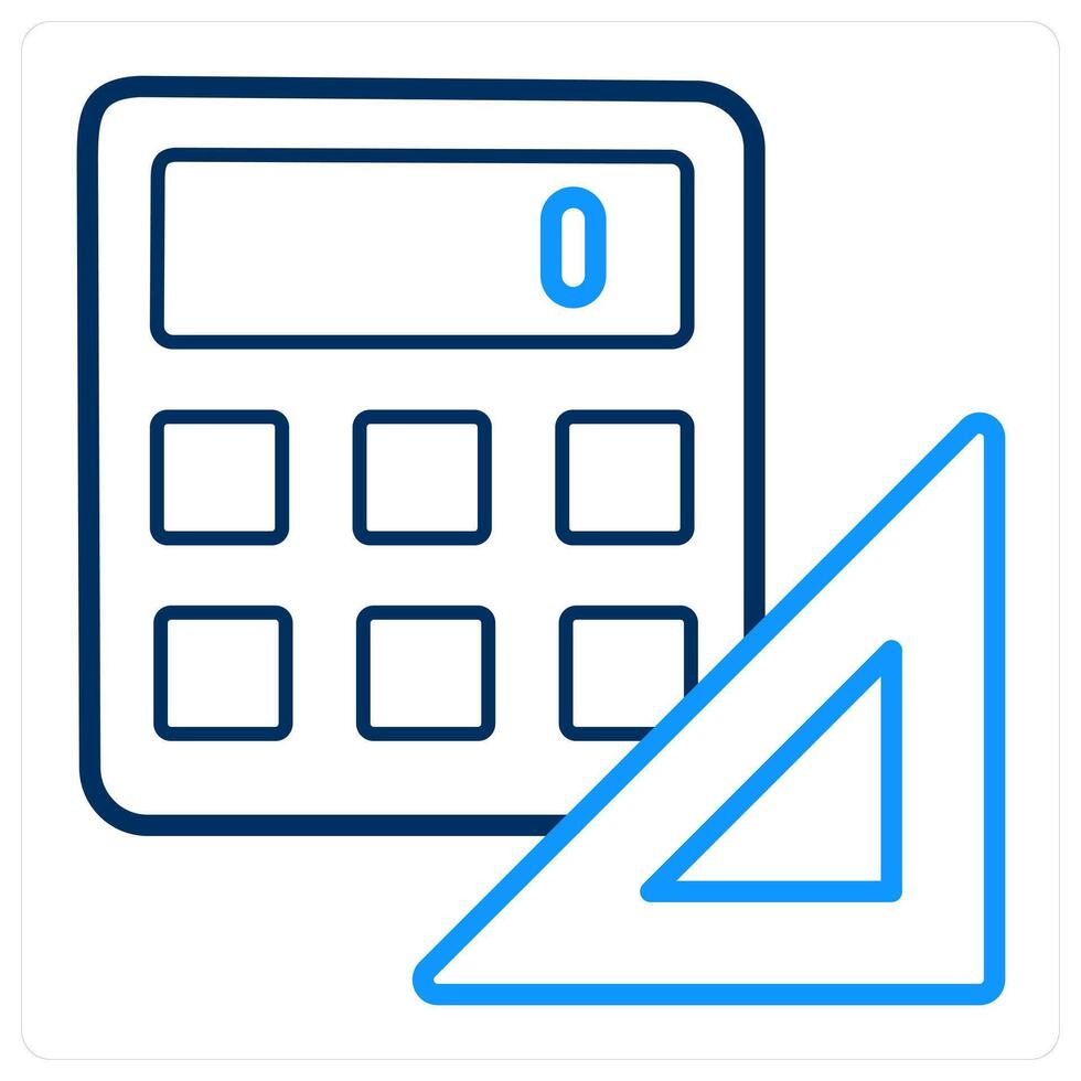 Calculator and math icon concept vector