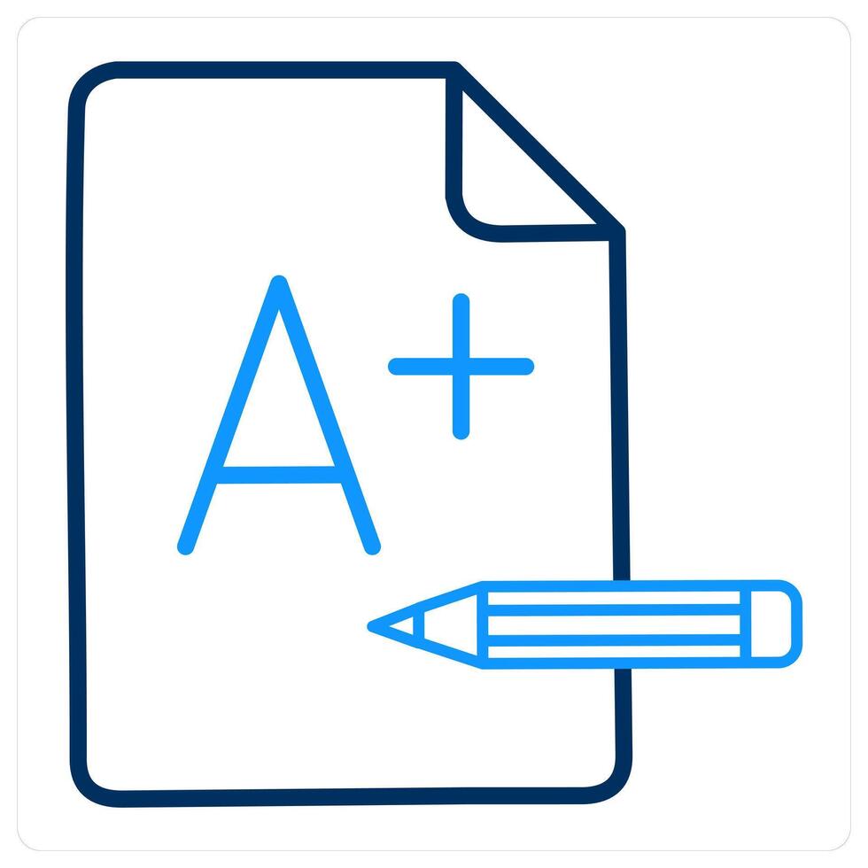 Result and good grade icon concept vector