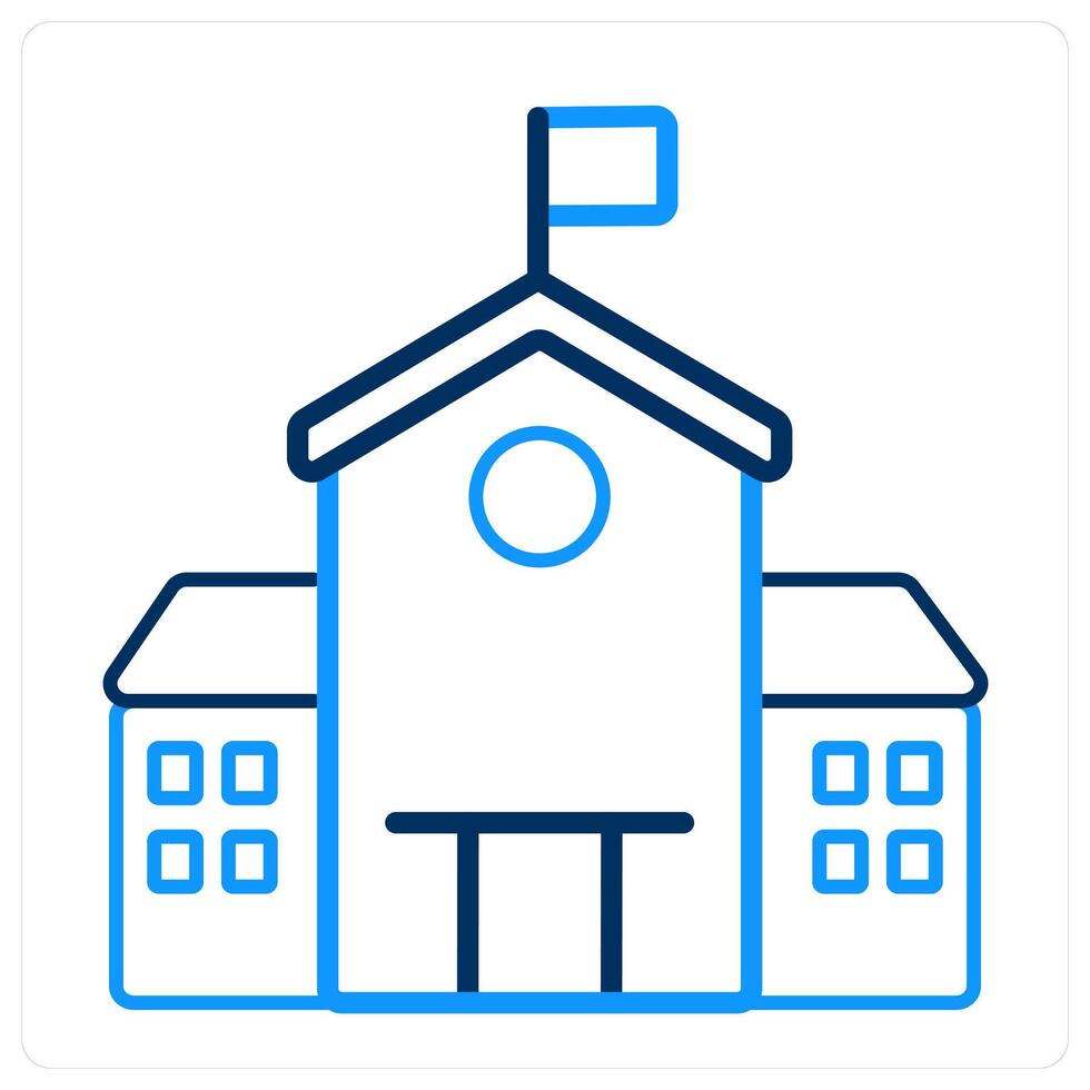 School and building icon concept vector