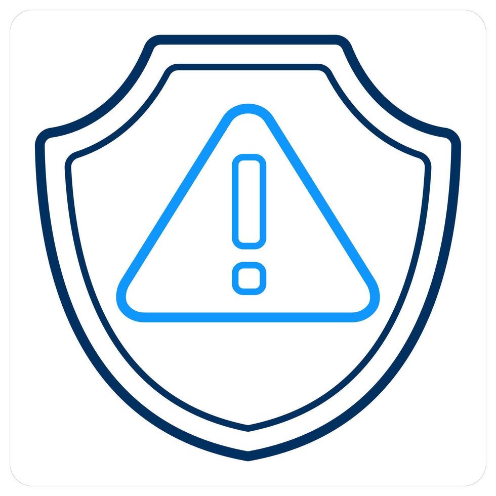 Warning and secure icon concept vector