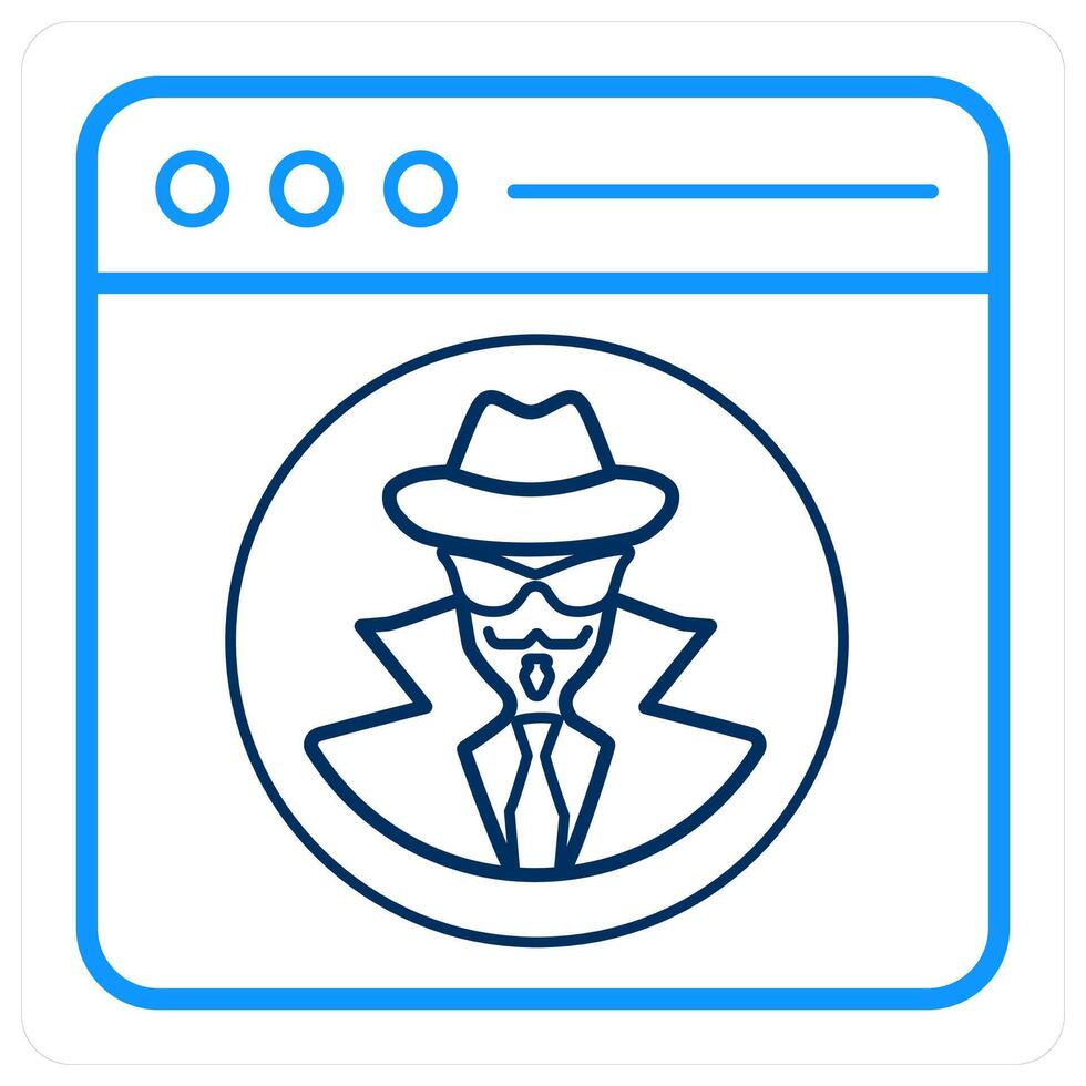 Spy and privacy icon concept vector