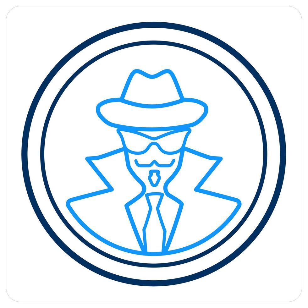 Hacker and spy icon concept vector