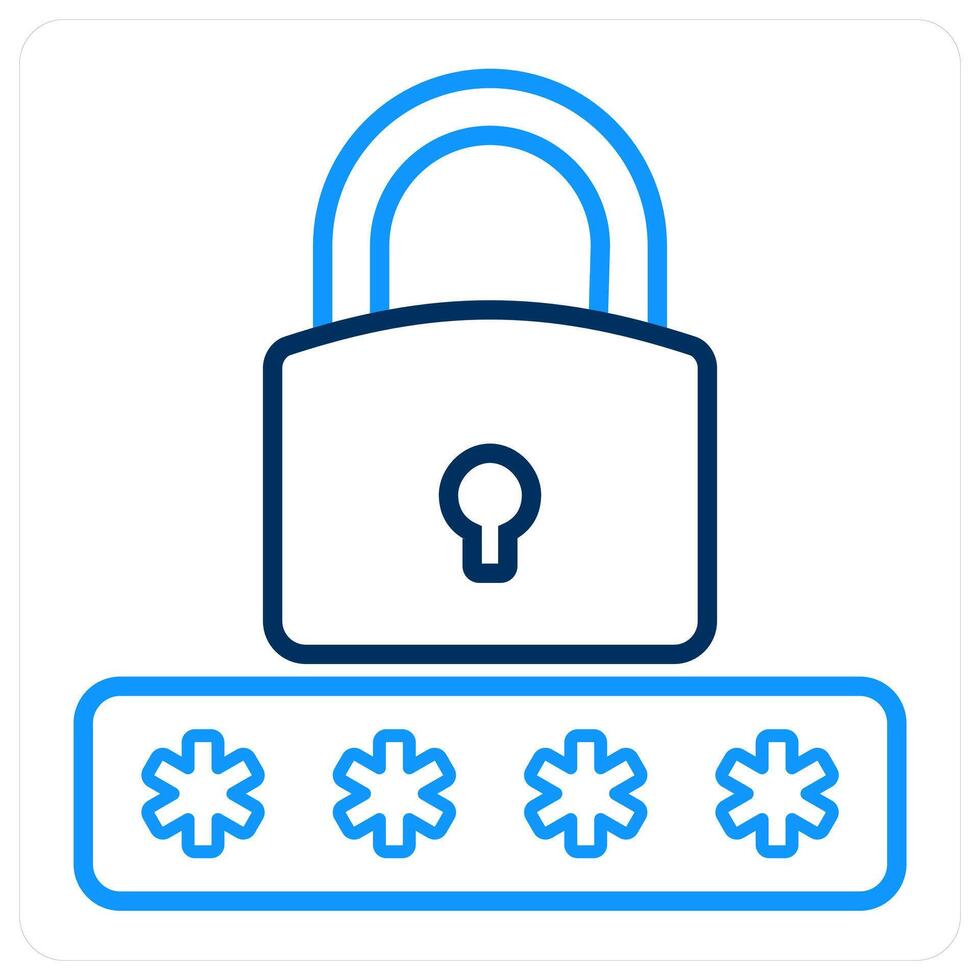Login and outline icon concept vector