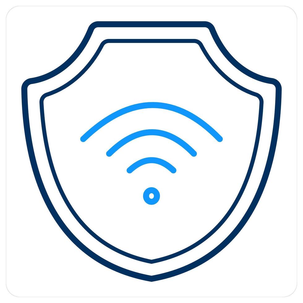 Secured Wifi and network icon concept vector