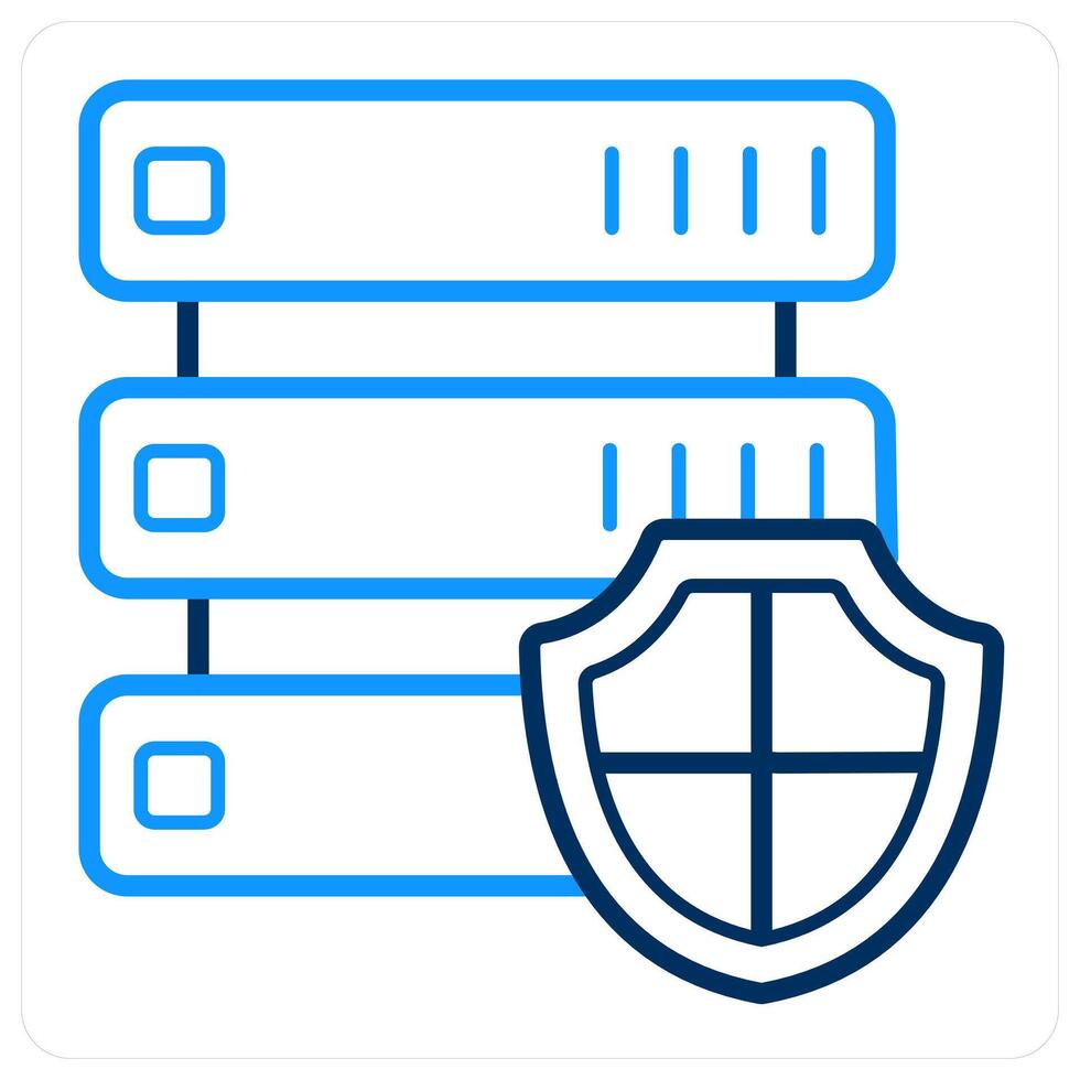 Database Security and data icon concept vector