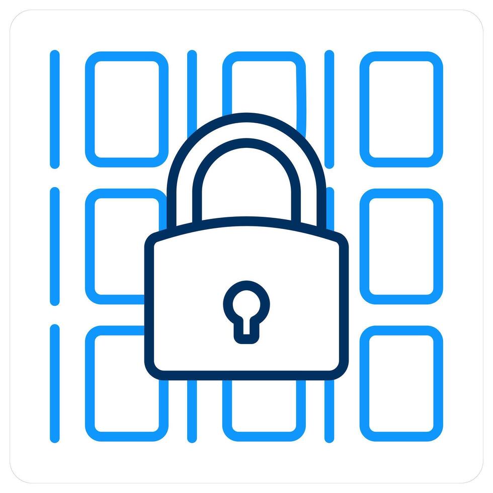 Data Security and network icon concept vector