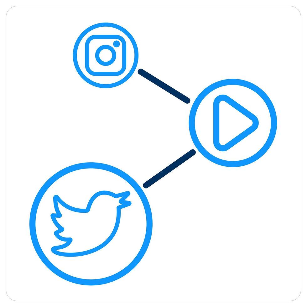 social media link icon concept vector