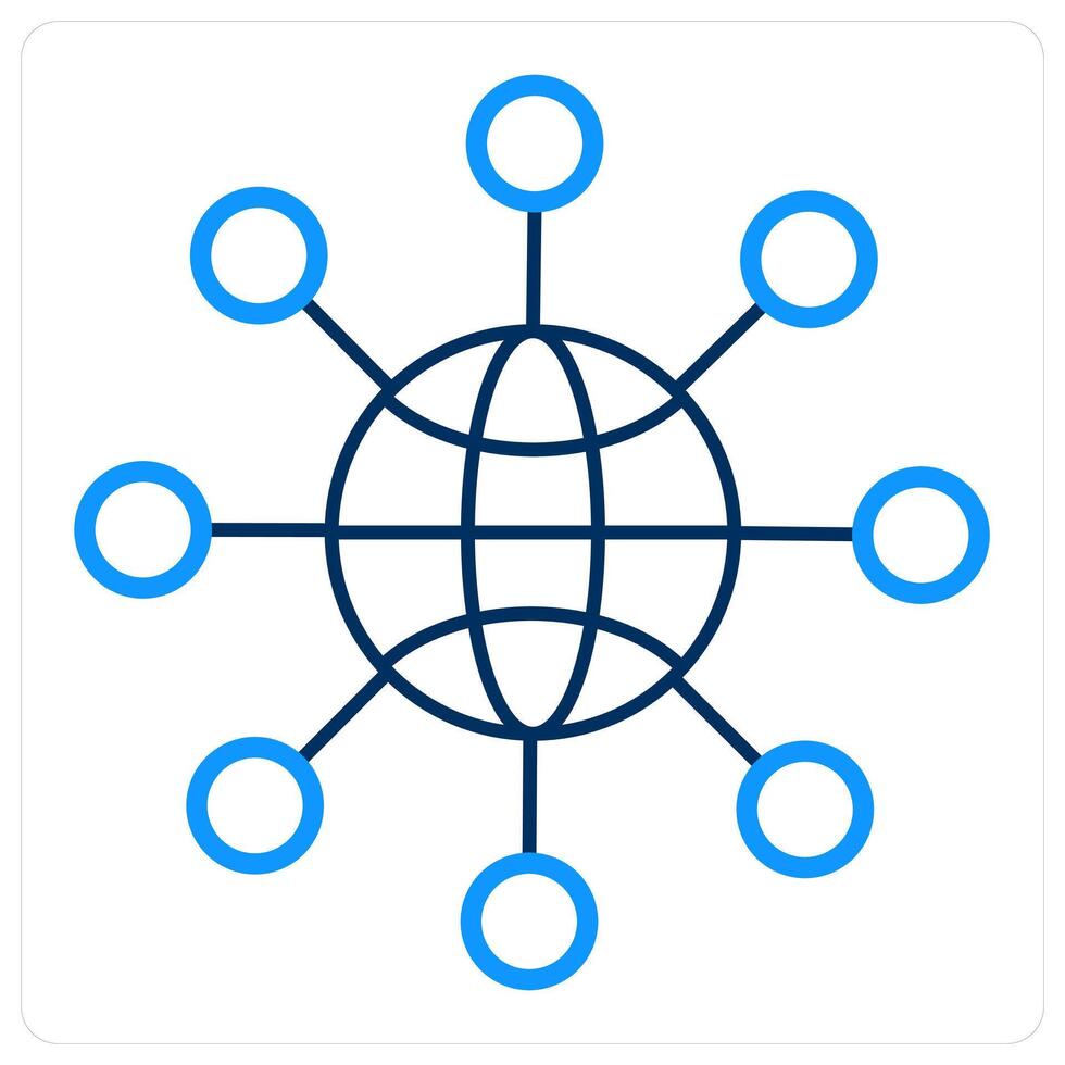 share link and network icon concept vector