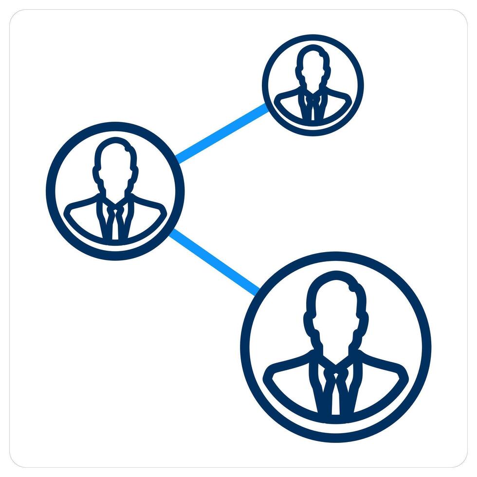 user network and connection icon concept vector