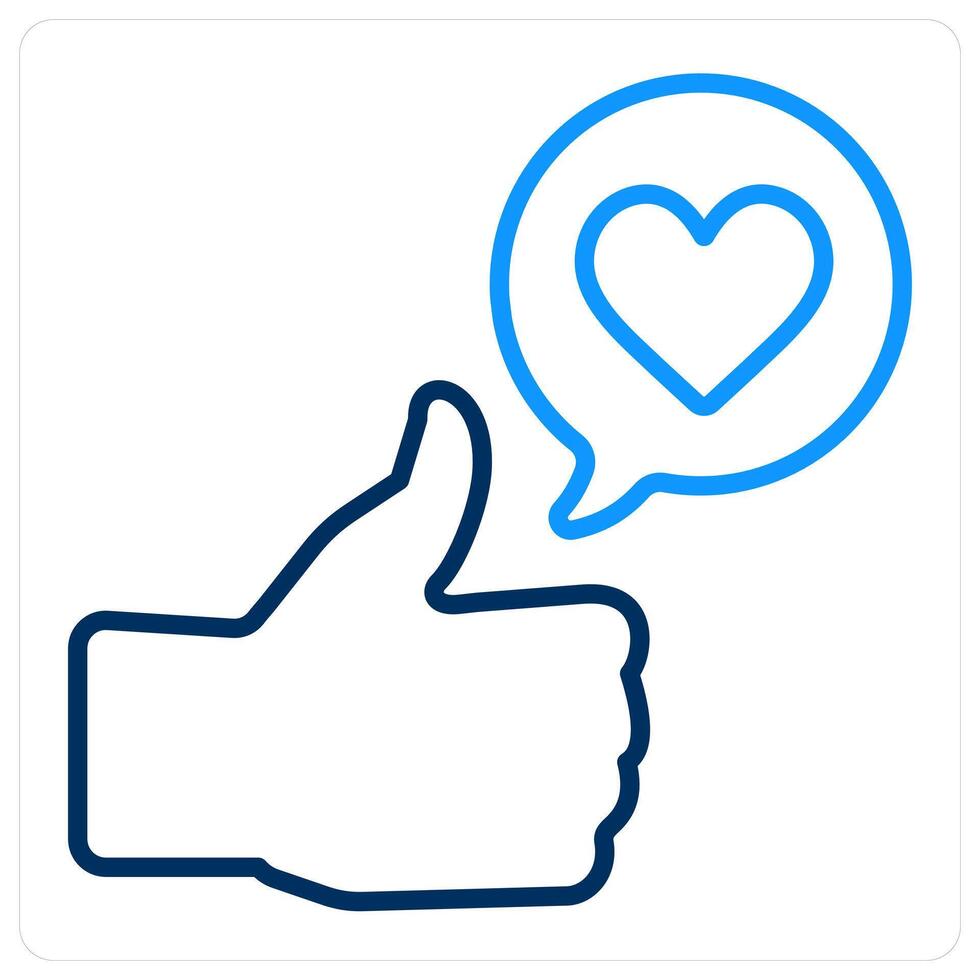 like comment and message icon concept vector