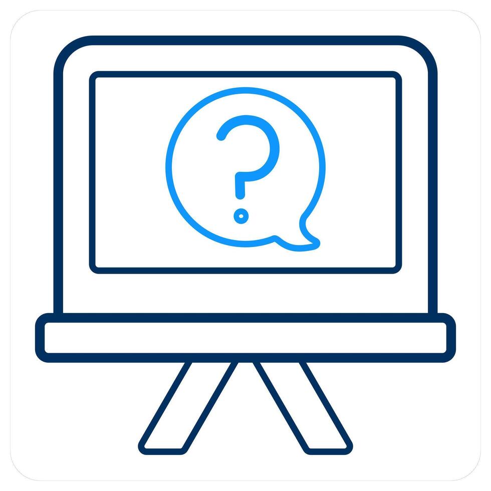 Question and help icon concept vector