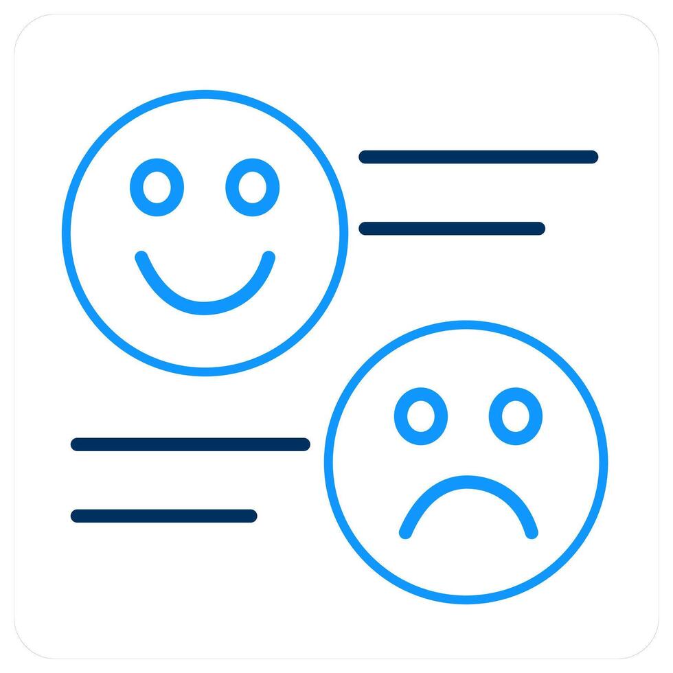 Feedback and satisfaction icon concept vector