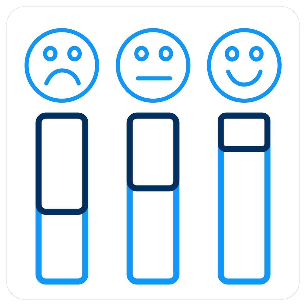 Rating and smiley icon concept vector