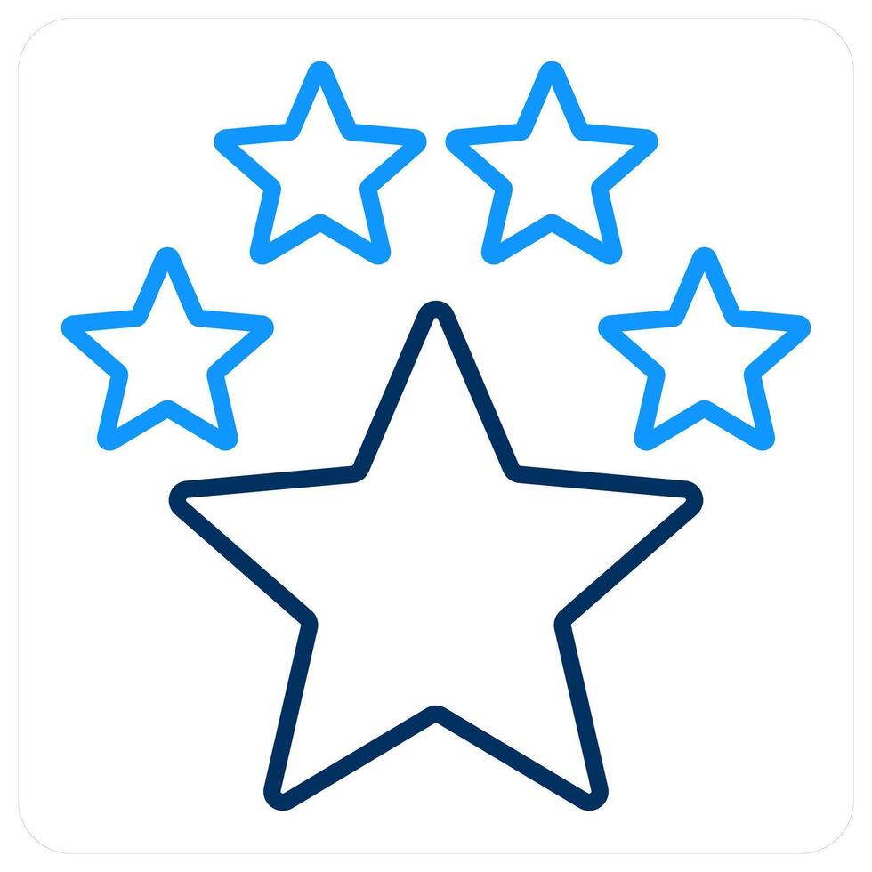 Premium Rating and star icon concept vector