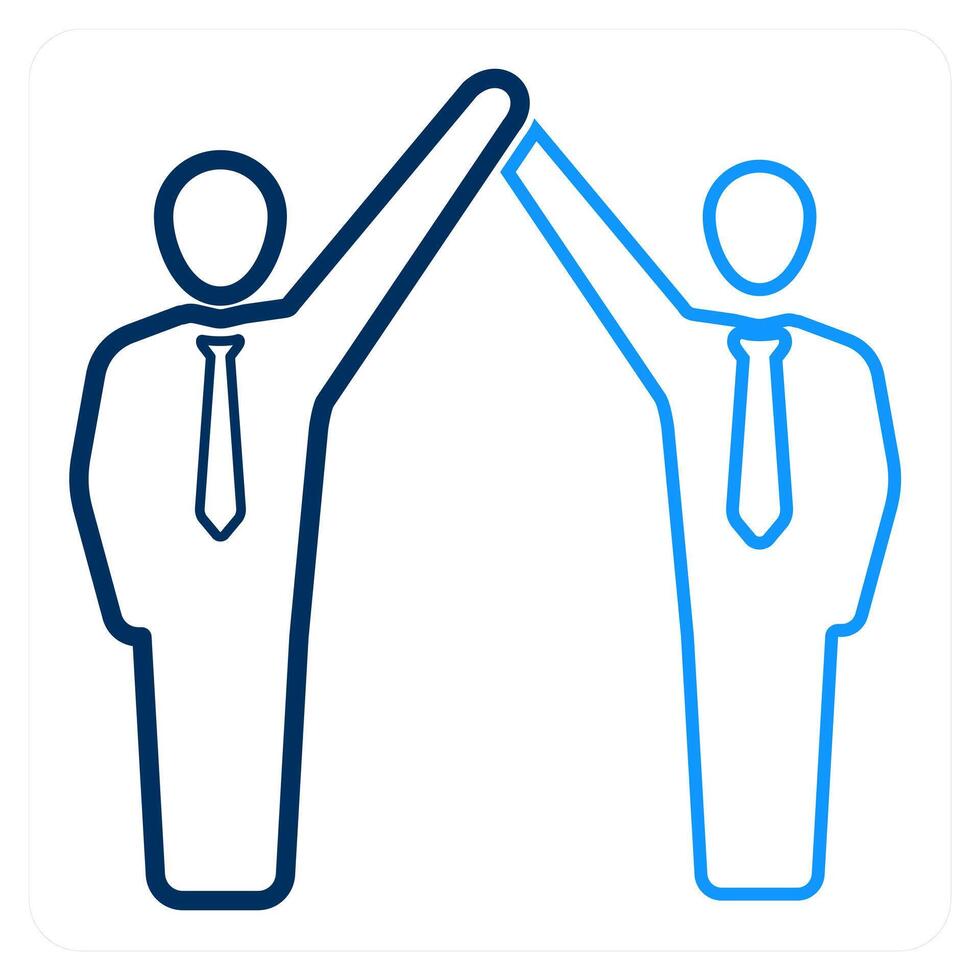 Success and mates icon concept vector