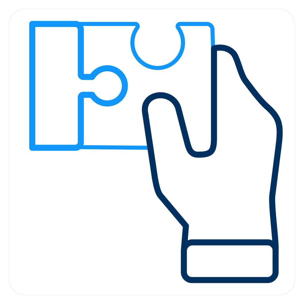 Puzzle and team icon concept vector