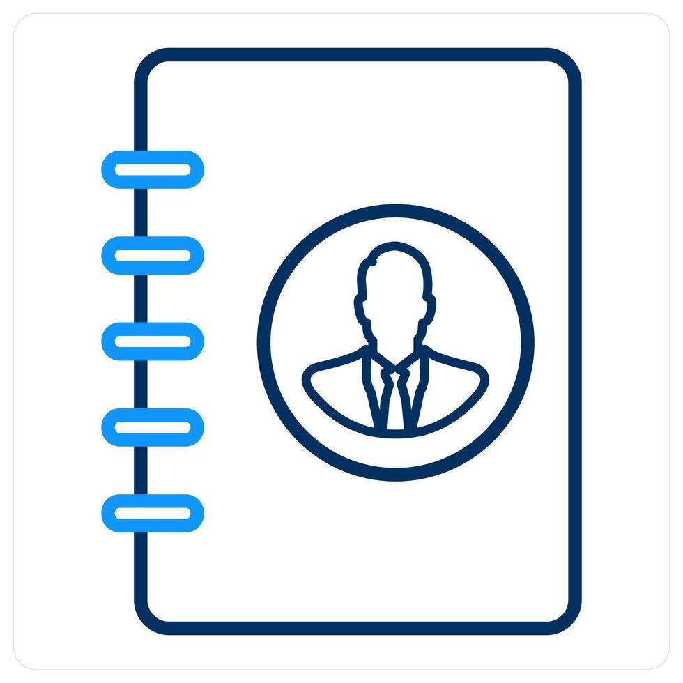 Contact Register and form icon concept vector