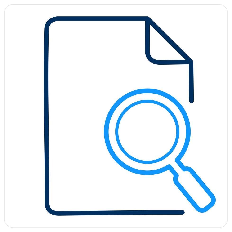 Search Document and sheet icon concept vector