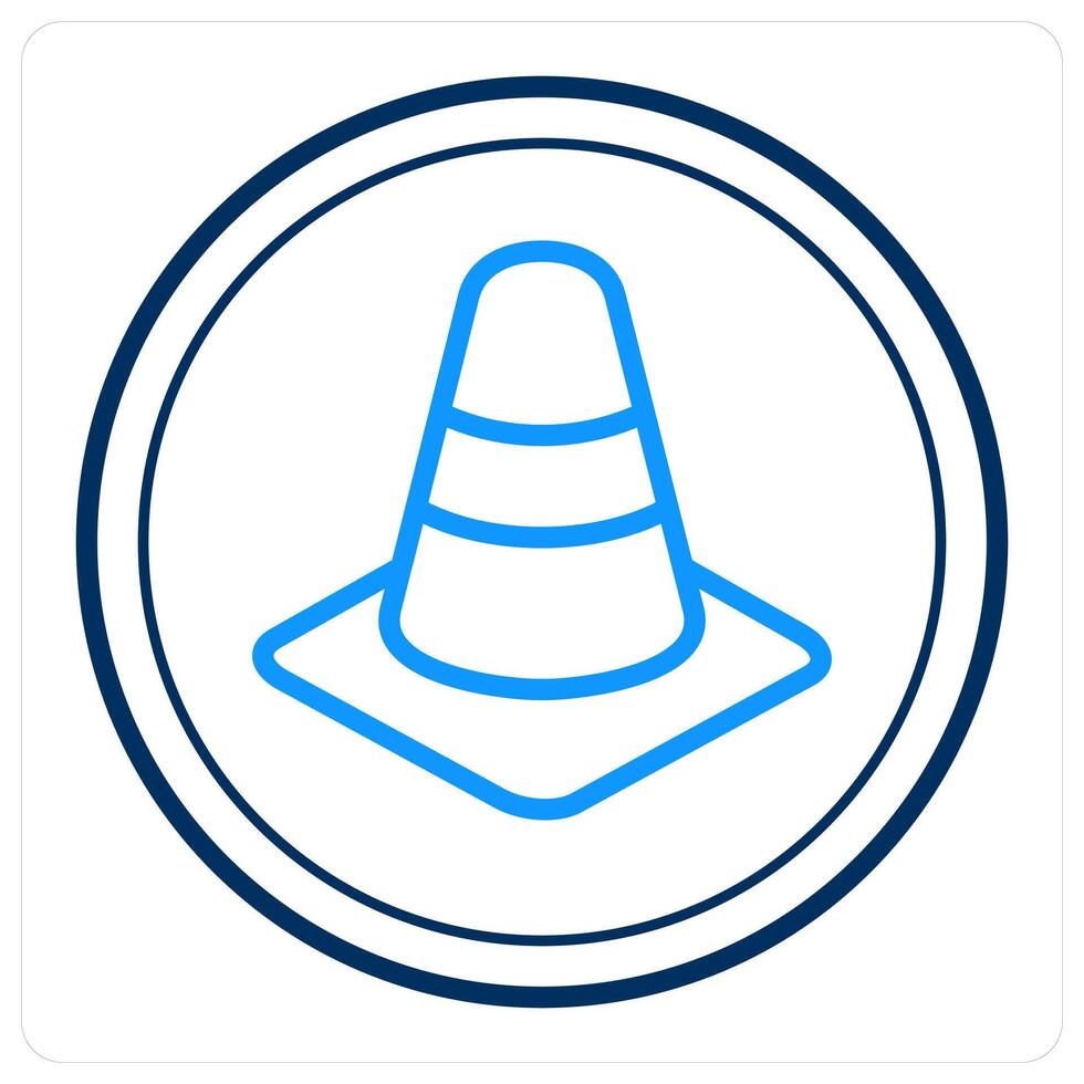 Traffic Cone and construction icon concept vector