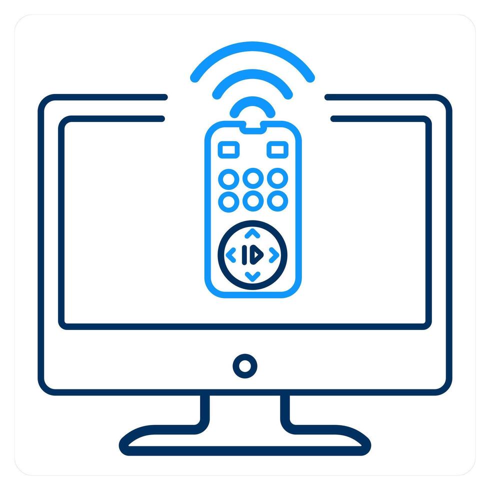 Control Devices and battery icon concept vector